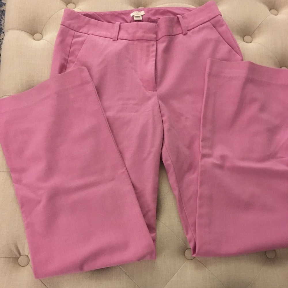 Pink J. Crew dress pants